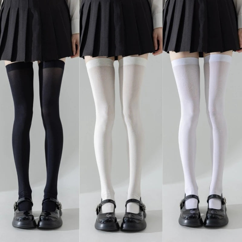 Polyester Thigh High Stockings Anti Slip Socks - 1