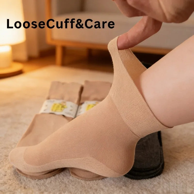 12 Pairs Non Binding Nylon Elastane Crew Socks for Sensitive Feet - 2
