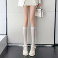 Lace Fishnet Thigh High Stockings Heart Pattern Over Knee Socks