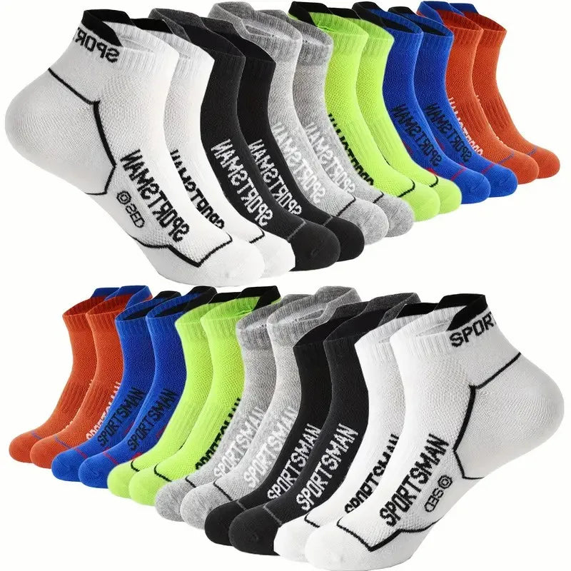 Cotton Polyester Blend Breathable Ankle Sports Socks
