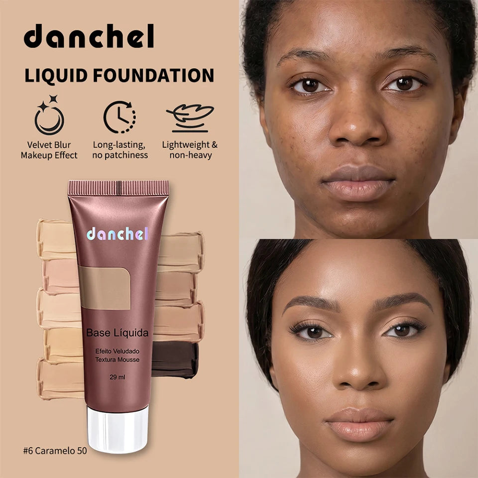 Liquid Foundation Velvet Matte Face Makeup