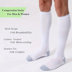 Nylon Polyester Compression Socks 20 30mmHg Circulation Support