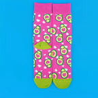 Cotton Blend Mid Calf Avocado Print Womens Socks