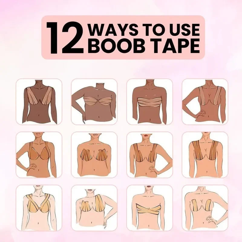 Polyester Adhesive Breast Lift Tape for Body Support - 5