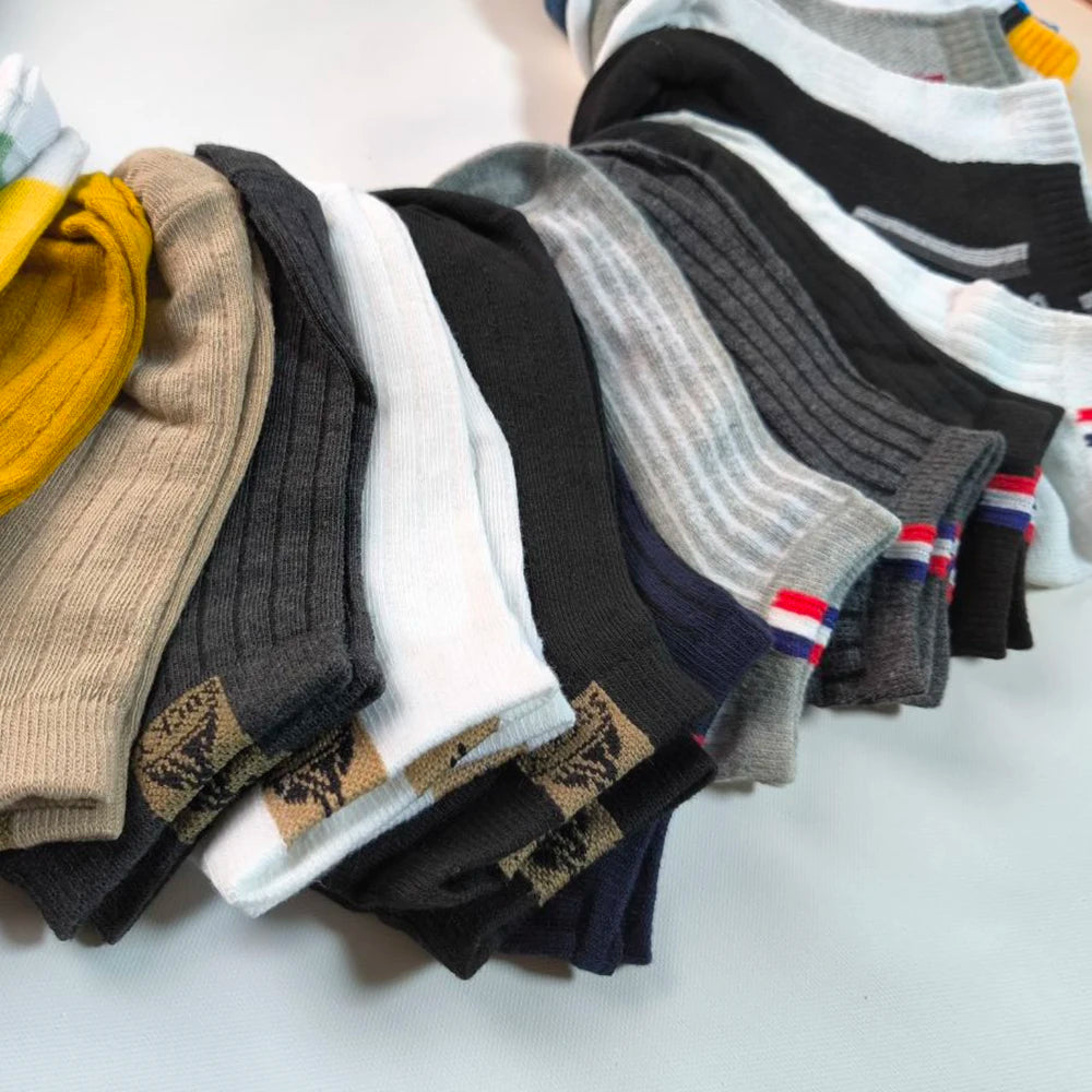 Polyester Spandex Ankle Socks Breathable Sports Casual Footwear