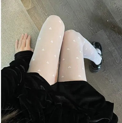 Nylon Patterned Tights for Women