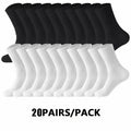 Polyester Elastane Blend Mens Crew Socks Multi Pack