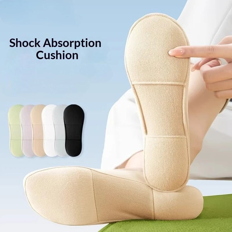 Cotton Silicone Invisible Low Cut Liner Socks - 1