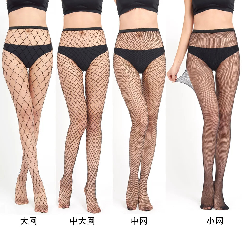 Nylon Polyester Fishnet Mesh Tights