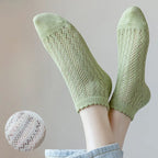 Cotton Polyester Mesh Ankle Socks for Women