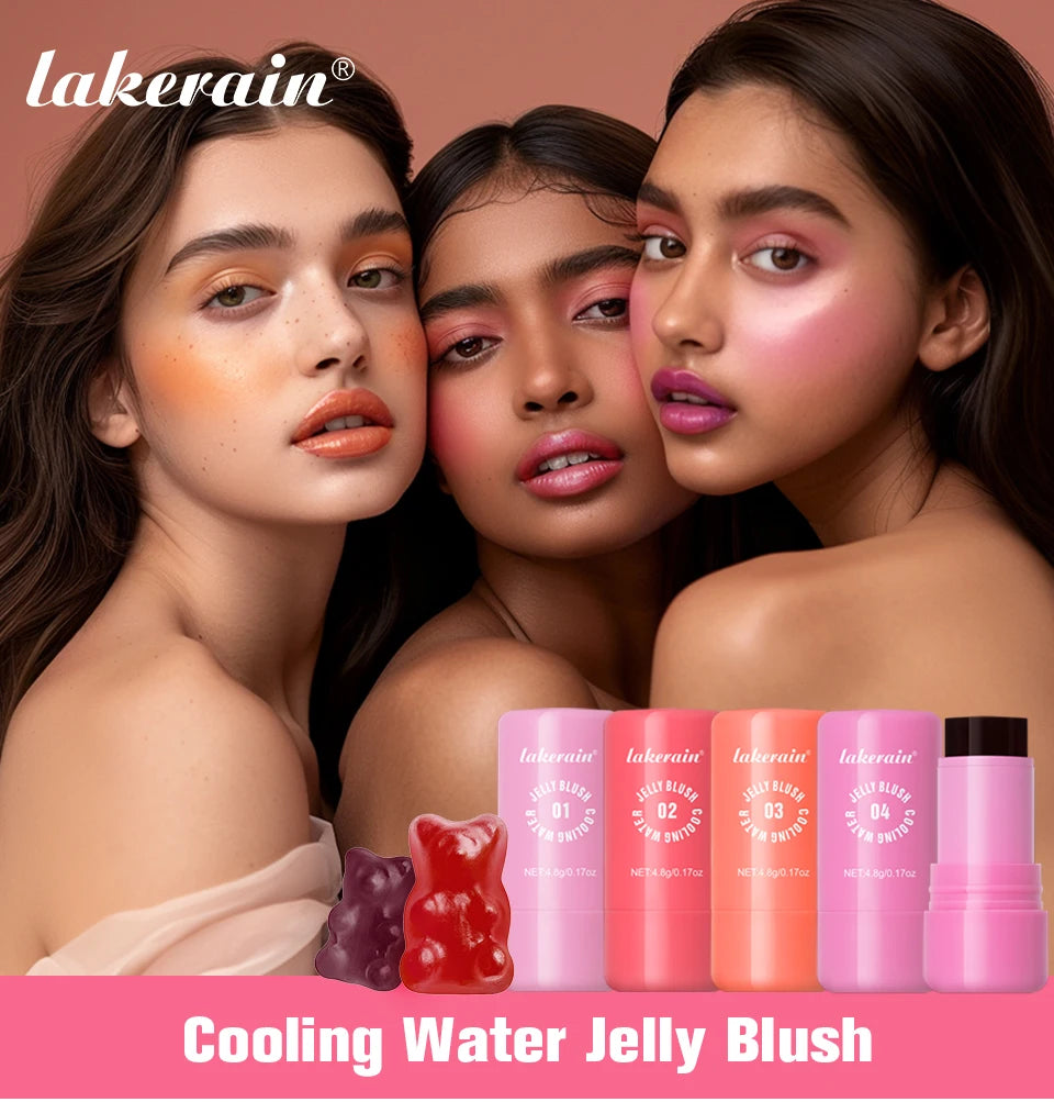 Cooling Water Jelly Tint Blush Stick for Lips and Cheeks