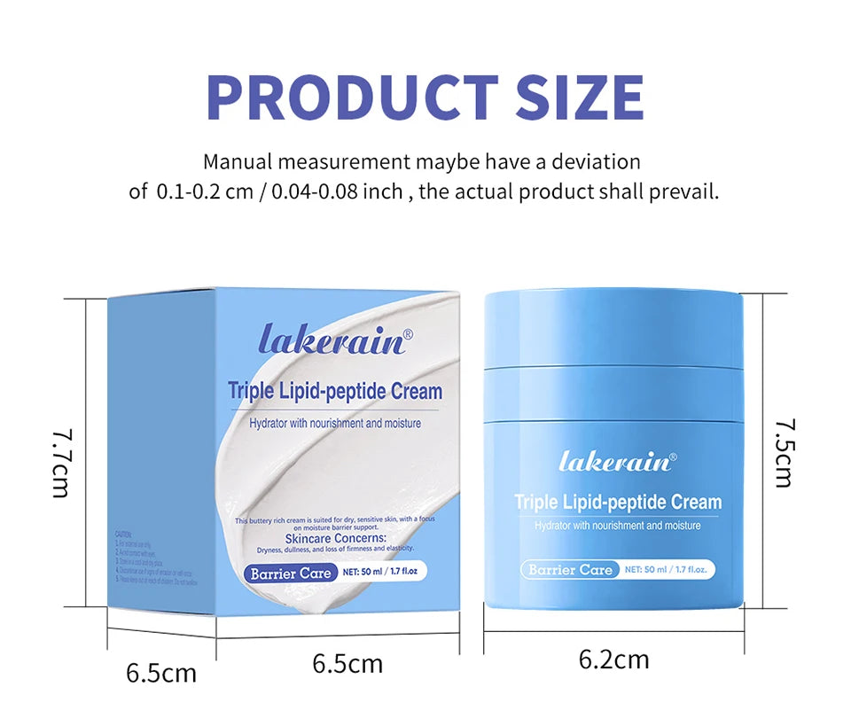 Triple Lipid Peptide Face Cream Moisturizing Skin Care Treatment - 17