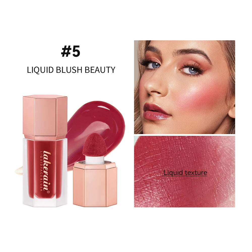 Waterproof Velvet Matte Liquid Blush with Mushroom Applicator - 24