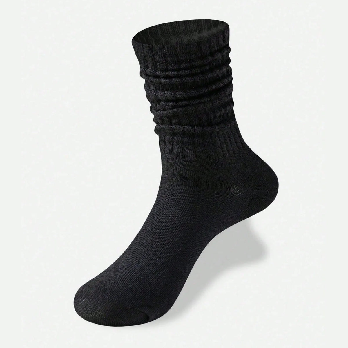Polyester Elastane Casual Slouch Crew Socks 6 Pack