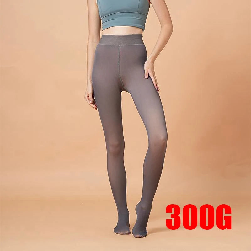 Fleece Lined Nylon Elastane Winter Tights
