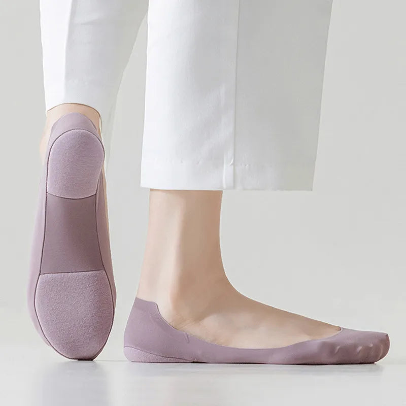 Cotton Silicone Invisible Low Cut Liner Socks