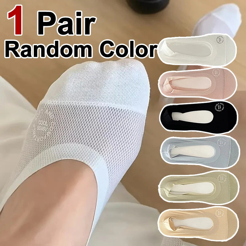 Cotton Nylon Invisible Low Cut Sports Socks - 21