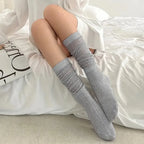 Polyester Elastane Knee Length Stacking Socks