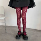 Floral Pattern Nylon Pantyhose Tights