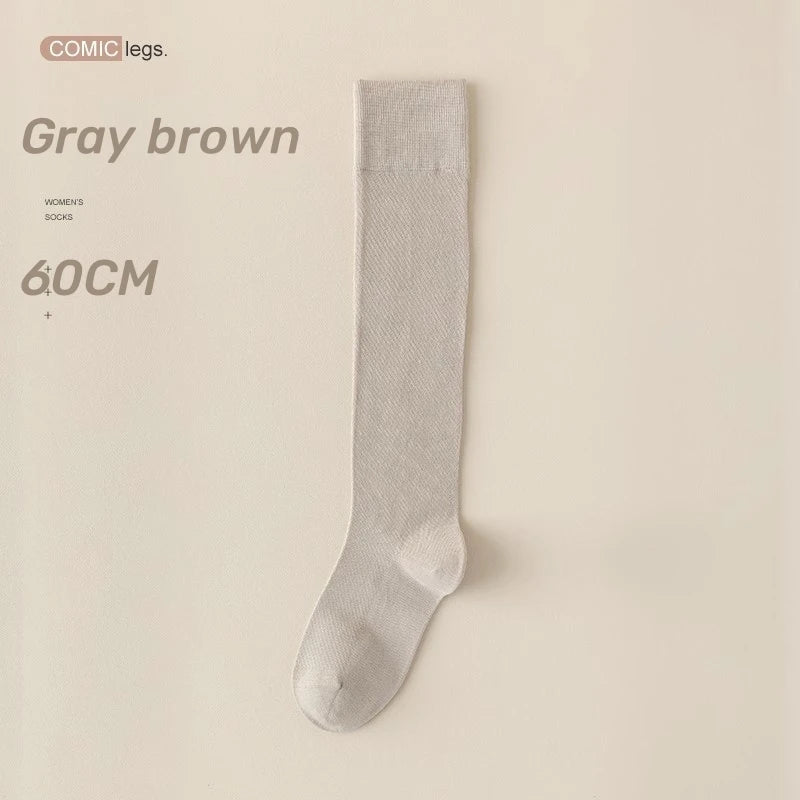 Polyester Nylon Knee High Stockings