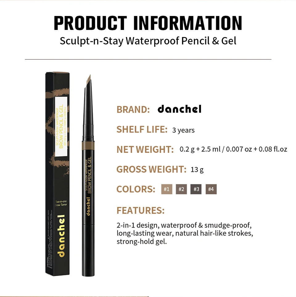 Waterproof Eyebrow Pencil and Sculpting Gel