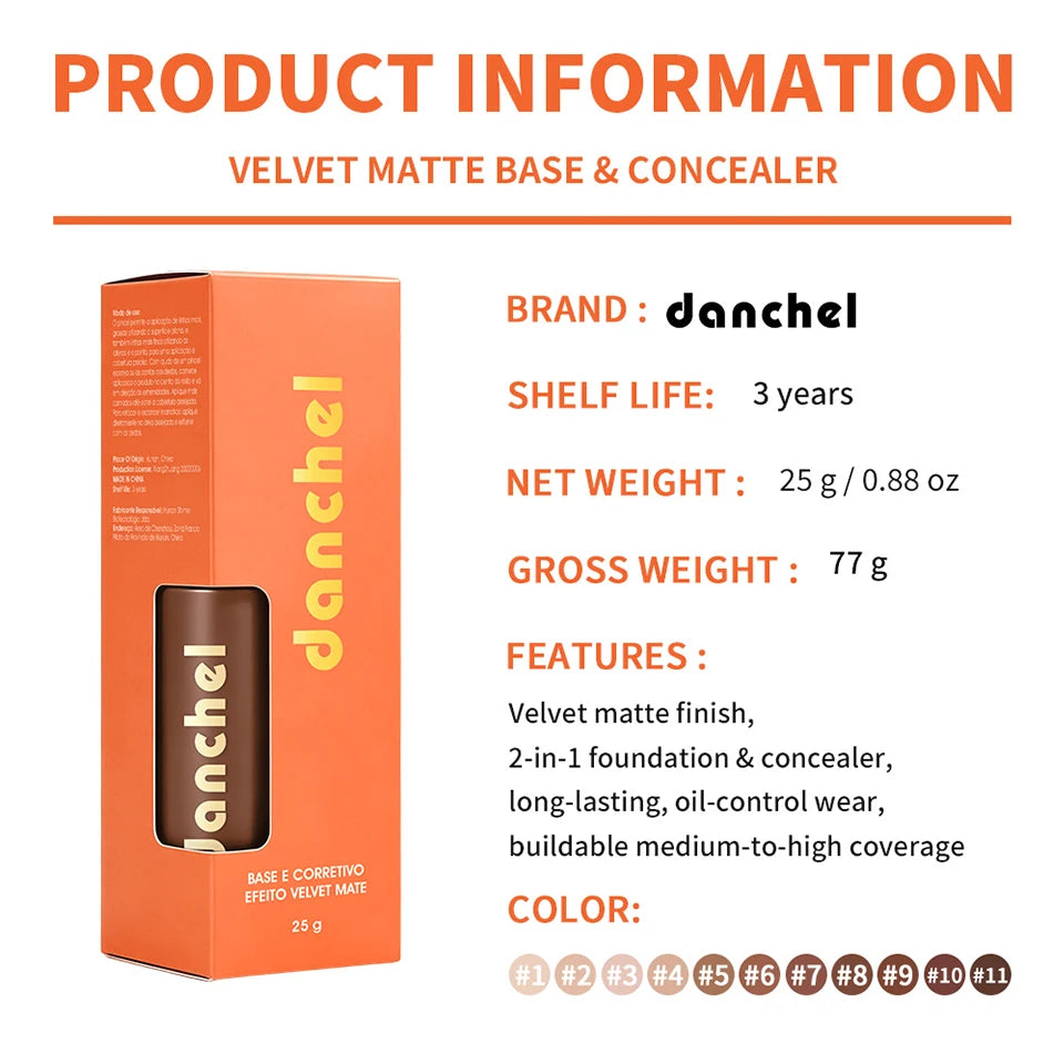 Liquid Foundation and Concealer Velvet Matte Finish - 13