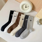 Polyester Elastane Blend Crew Socks Breathable Sweat Absorbing