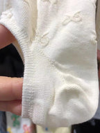 Polyester Elastane Low Cut Ankle Socks For Women 5 Pairs