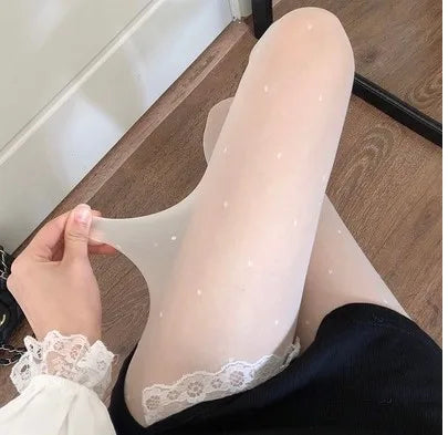 Nylon Patterned Tights for Women
