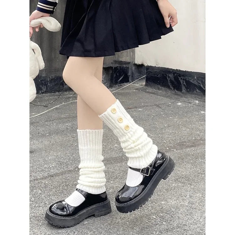 Acrylic Knitted Leg Warmers 40cm - 23