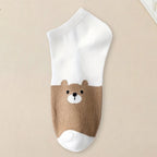 Polyester Blend Cartoon Pattern Low Tube Casual Socks