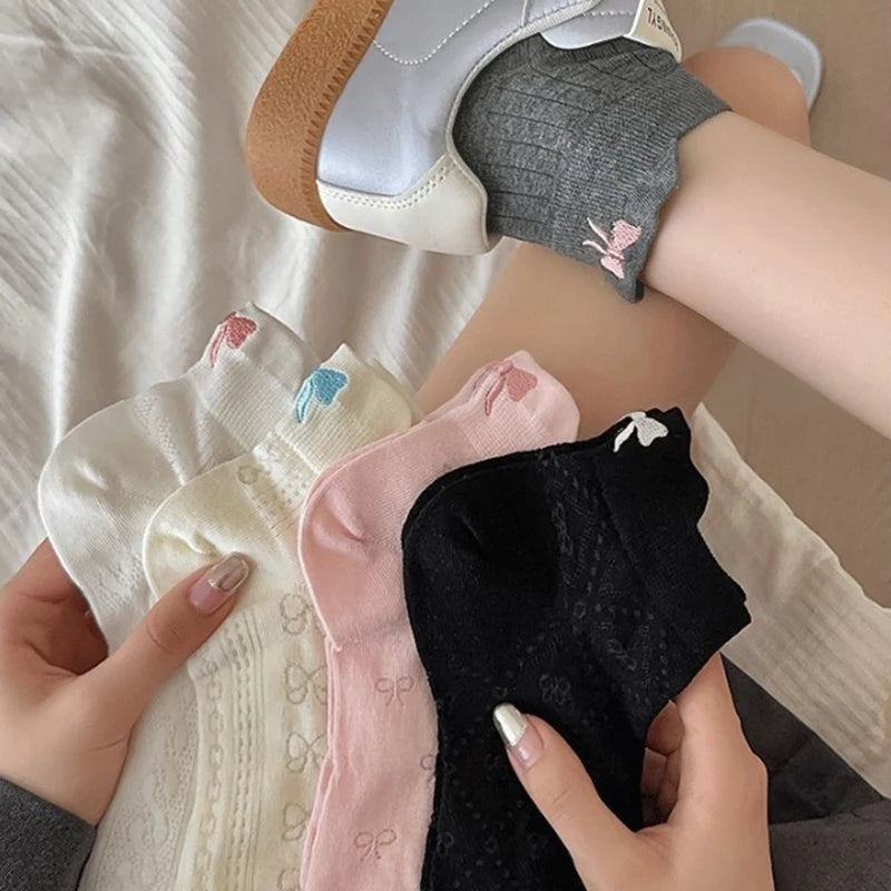 Polyester Elastane Low Cut Mesh Socks