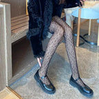 Nylon Mesh Leopard Pattern Pantyhose Tights