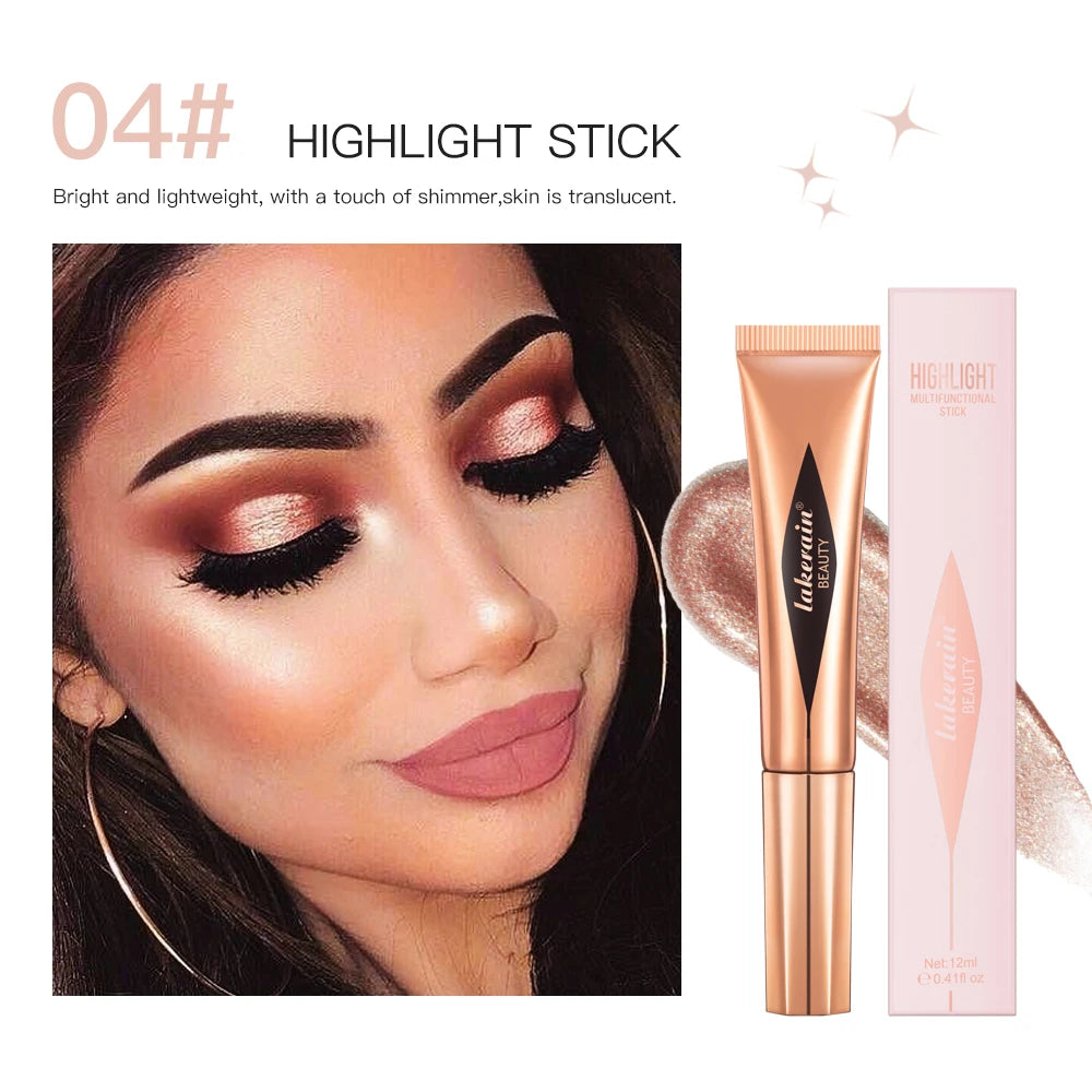 Liquid Face Contour Highlighter and Blush Wand Makeup Applicator - 24
