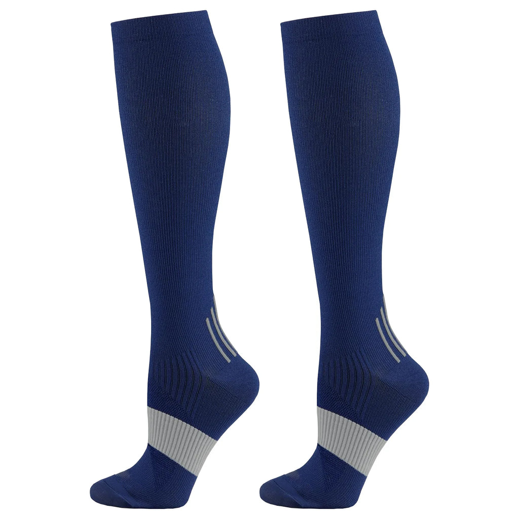 Nylon Elastane Compression Socks for Sports and Travel
