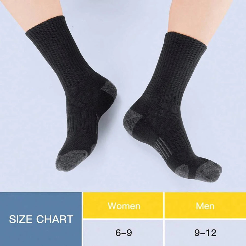 Polyester Spandex Breathable Athletic Crew Socks