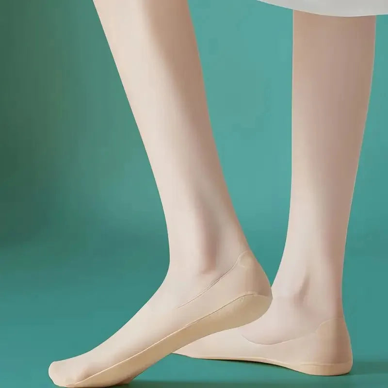 5 Pairs Women Cotton Invisible Low Cut No Show Socks