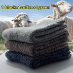 Thick Polyester Elastane Blend Mens Winter Crew Socks