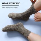 Polyester Elastane Knit Crew Socks Three Pair Set