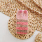 Polyester Elastane Cartoon Over Knee Floor Socks