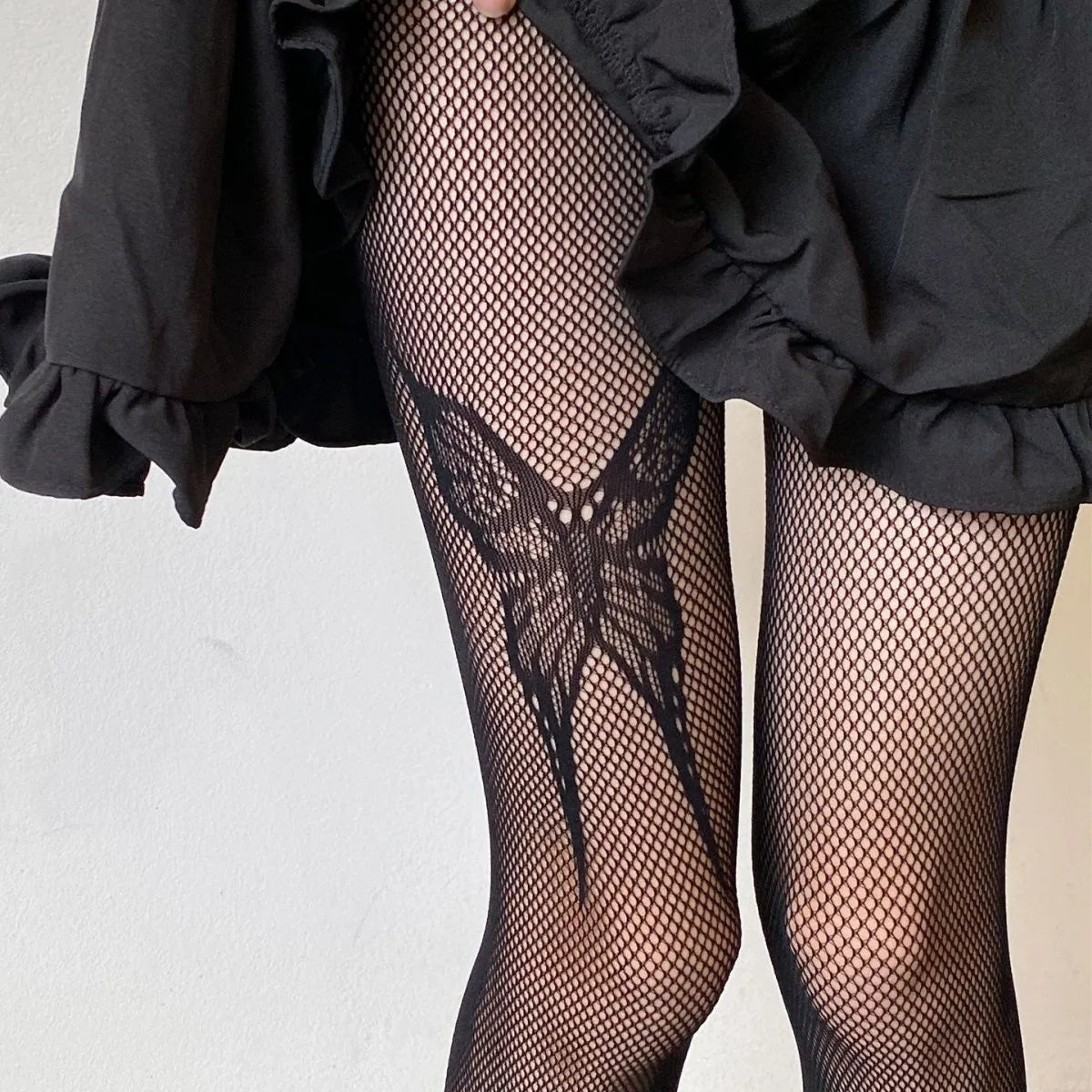 Nylon Geometric Patterned Pantyhose Tights - 14