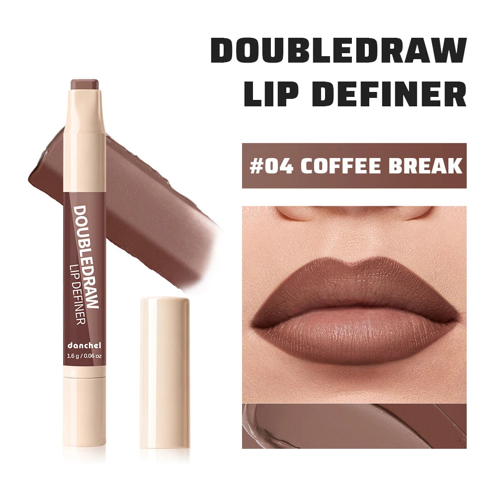 Dual Ended Matte Lip Liner and Gloss Pencil - 19