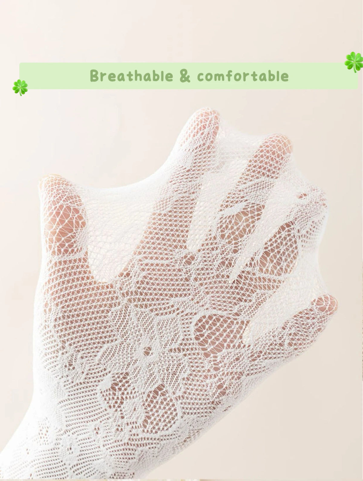 Lace Mesh Knit Ankle Socks Breathable Hollow Out Stockings