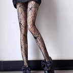 Nylon Fishnet Pantyhose Gothic Pattern Tights