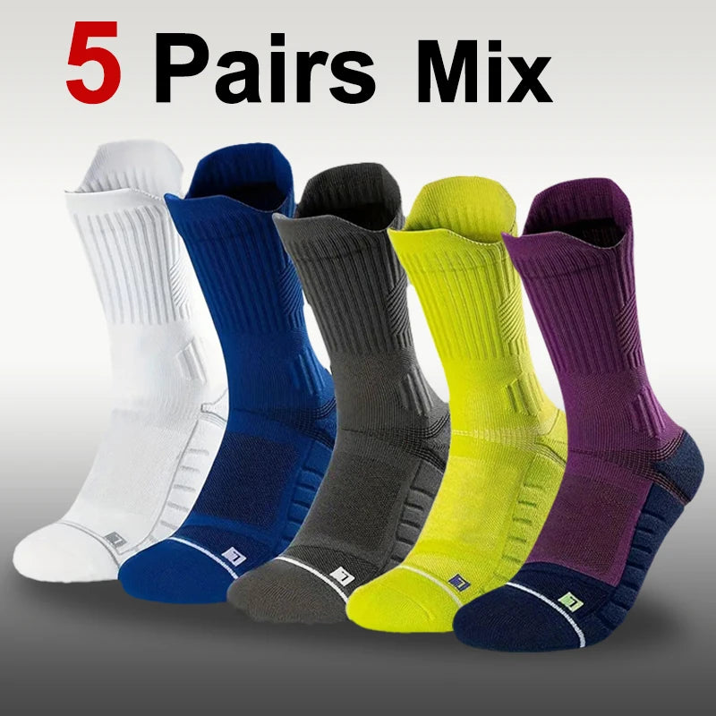 Nylon Spandex Crew Sports Socks for Men - 18