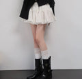 Lace Trim Nylon Stockings Knee High Socks for Women
