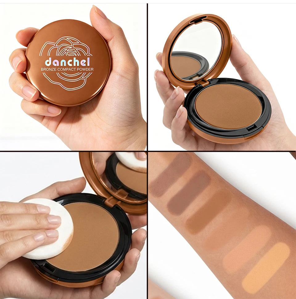 Matte Bronze Pressed Powder Face Contouring Makeup - 17