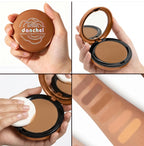 Matte Bronze Pressed Powder Face Contouring Makeup