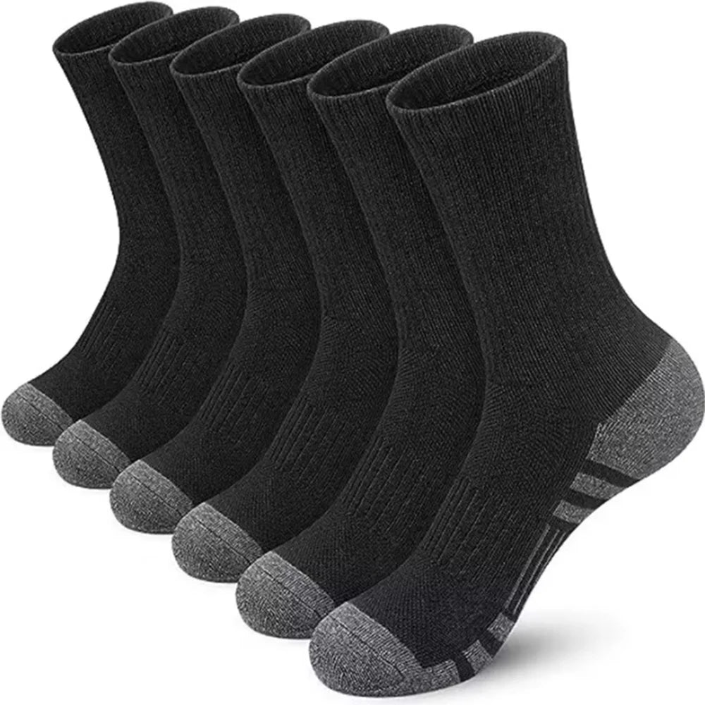 Polyester Spandex Breathable Athletic Crew Socks - 10