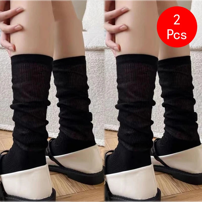 Polyester Blend Knee High Loose Stockings